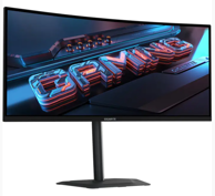 GIGABYTE Monitor G34WQC2 34" WQHD zakrivljeni VA 200Hz HDR FreeSync, crna 